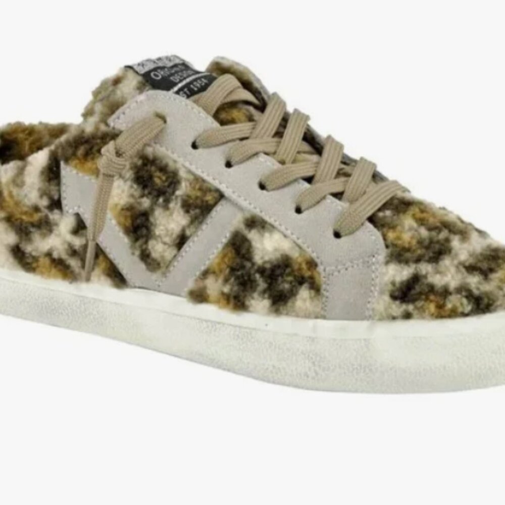 Vintage Havana Leopard Print Women's Sneakers